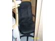 Black leather look Office/computer chair on castors REDUCED