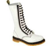 Dr Martens 9733 White Patent Boot Size 8 UK